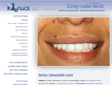 Tablet Screenshot of dentics.rs